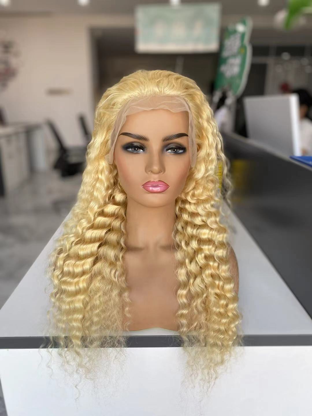 613 13x6 HD Full Frontal  210% density Curly